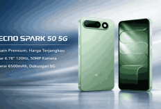 TECNO Spark 50 5G Resmi Rilis! Desain Mirip iPhone Air, Baterai 6500 mAh dan Harga Cuma 3 Jutaan