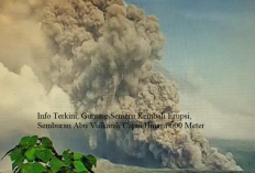 Info Terkini, Gunung Semeru Kembali Erupsi, Semburan Abu Vulkanik Capai Hingga 600 Meter
