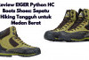 Review EIGER Python HC Boots Shoes: Sepatu Hiking High-Cut Tangguh untuk Petualangan di Iklim Tropis