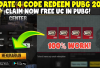 100% Berhasil! Kode Redeem Game PUBG Mobile Terbaru Bisa Dapat Skin dan Item Wepon Terbaru Ini