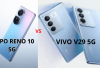 Duel Brutal! Oppo Reno 10 5G vs Vivo V29 5G, Spek Selevel Flagship, Siapa yang Lebih Gahar?