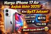 Turun Gila-Gilaan! iPhone 17 Air Kini Rp17 Jutaan, Spek Tipis Tapi Performa Nggak Main-Main