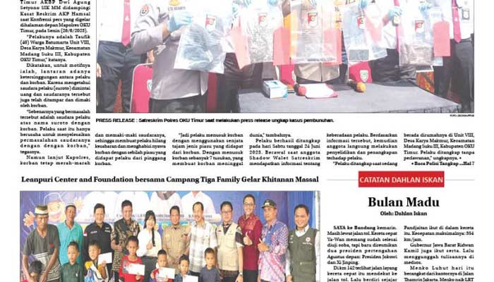 Koran Hybrid Pertama di Indonesia Baca OKU TIMUR POS EDISI RABU 28 JUNI 2023