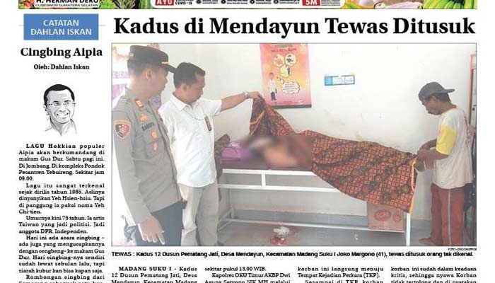 Koran Hybrid Pertama di Indonesia Baca OKU TIMUR POS EDISI SELASA 27 JUNI 22023
