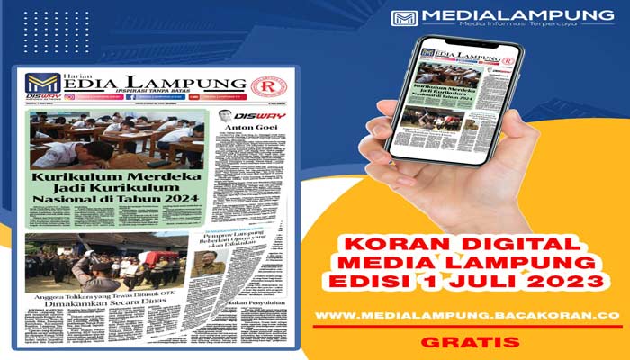 Koran Hybrid Pertama di Indonesia Baca Media Lampung Edisi Sabtu 01 Juli 2023