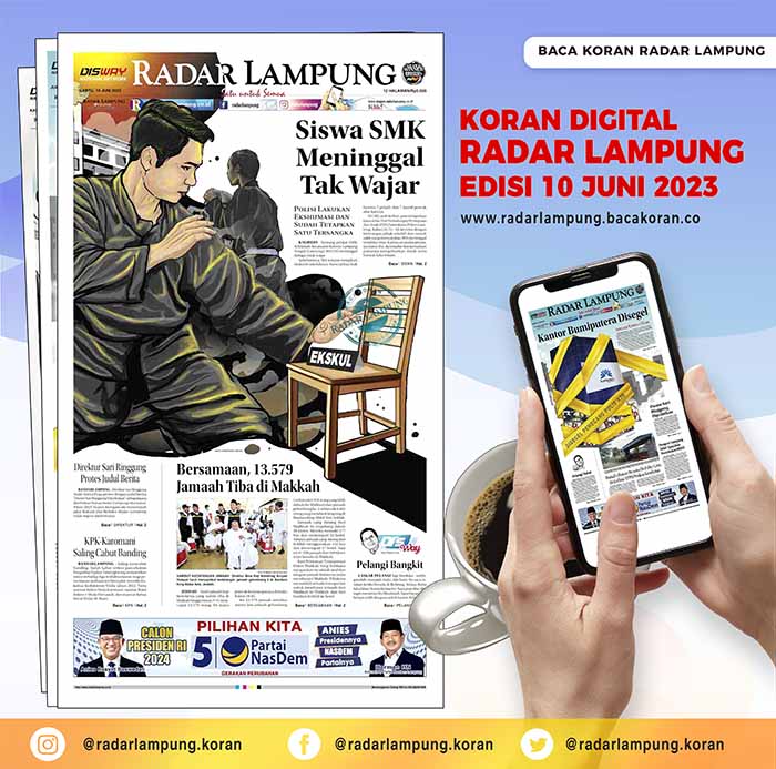 Baca Koran Radar Lampung Edisi 10 Juni 2023