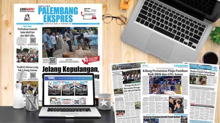 Koran Hybrid Pertama di Indonesia Baca Palembang Ekspres Edisi Jumat 30 Juni 2023