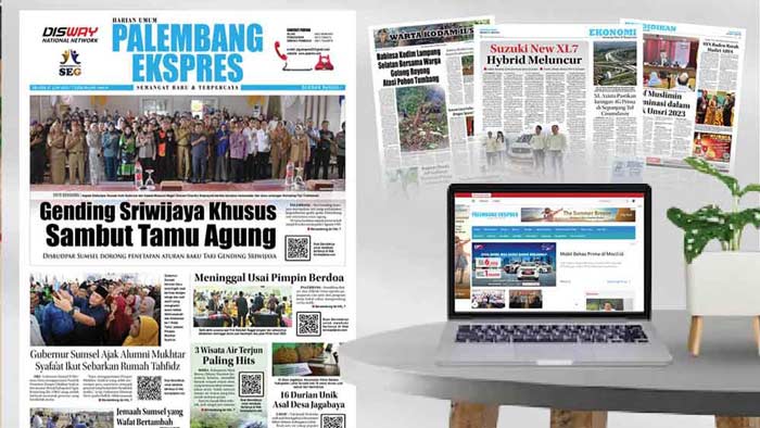 Koran Hybrid Pertama di Indonesia Baca Palembang Ekspres Selasa Edisi 27 Juni 2023