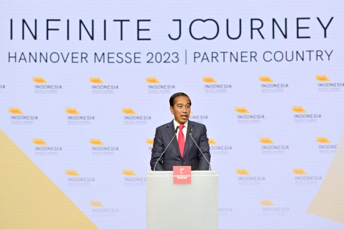 MANTAP, Jokowi Tegaskan Indonesia Terbuka Untuk Investasi dan Kolaborasi di Country Hannover Messe 2023