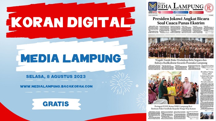 Koran Media Lampung Edisi, Selasa 08 Agustus 2023