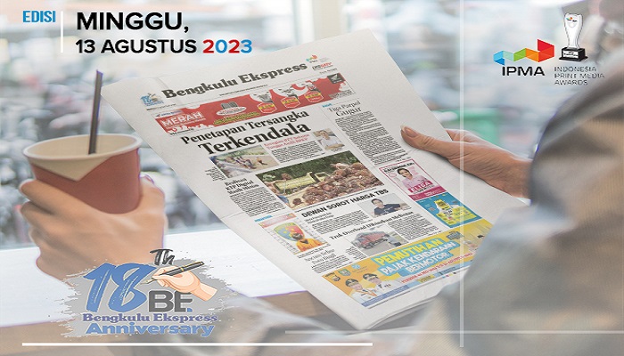 Koran Bengkulu Ekspress Edisi, Kamis 07 September 2023