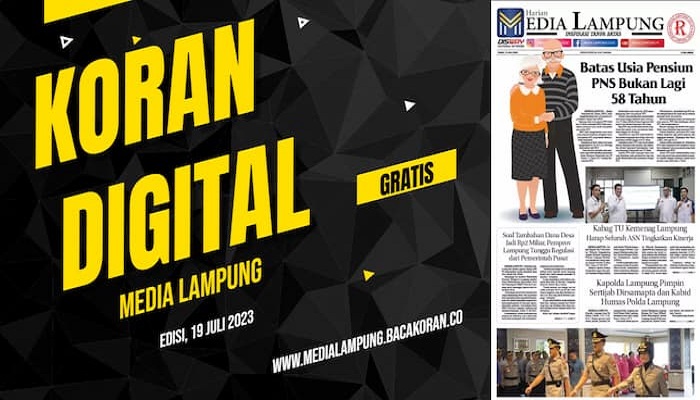 Koran Media Lampung Edisi, Rabu 02 Agustus  2023