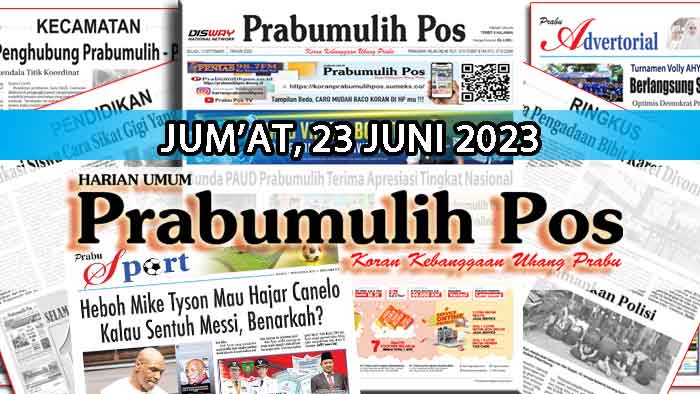 Koran Hybrid Pertama di Indonesia Baca Prabumulih Pos Edisi 23 Juni 2023