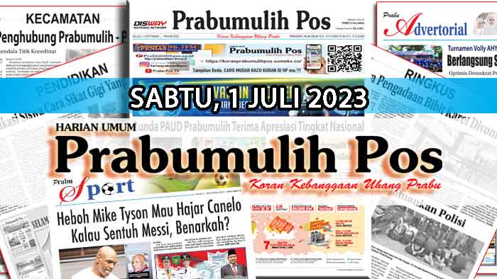 Koran Hybrid Pertama di Indonesia Baca Prabumulih Pos Edisi 01 Juli 2023