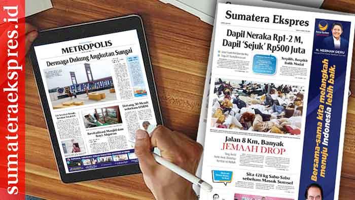 Koran Hybrid Pertama di Indonesia Baca Sumatera Ekspres Edisi 01 Juli 2023