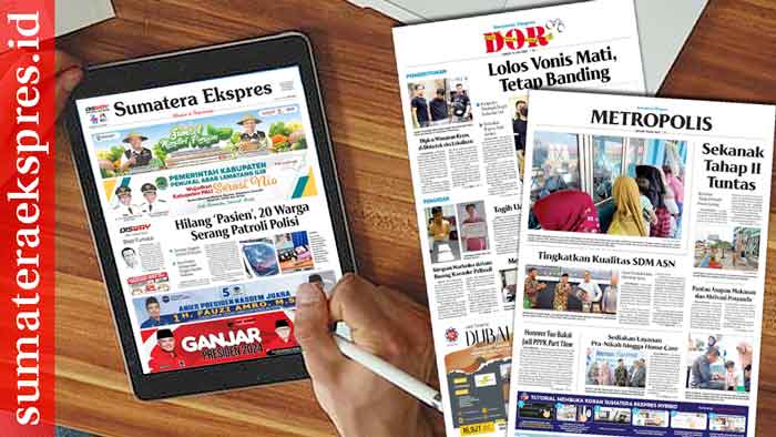 Koran Hybrid Pertama di Indonesia Baca Sumatera Ekspres Edisi 14 Juli 2023