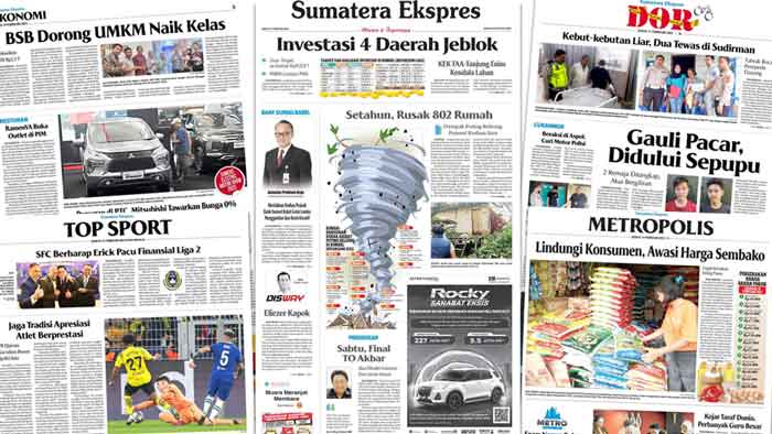 Baca Sumatera Ekspres Edisi 17 Februari 2023