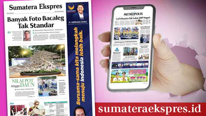 Koran Hybrid Pertama di Indonesia Baca Sumatera Ekspres Edisi 24 Juni 2023