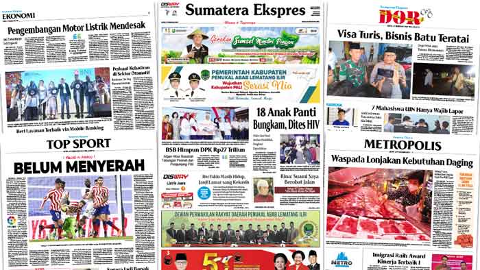 Baca Sumatera Ekspres Edisi 27 Februari 2023