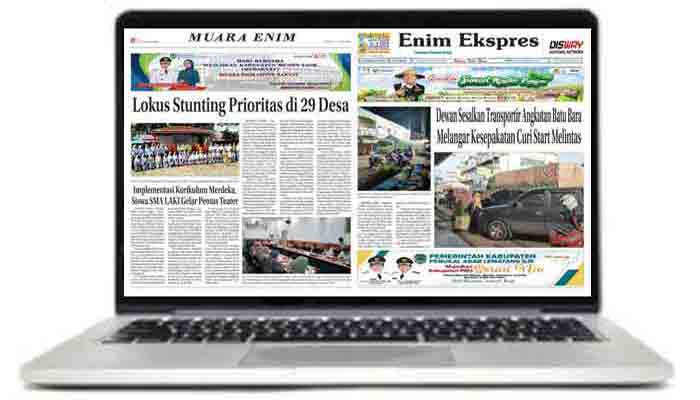Koran Hybrid Pertama di Indonesia Baca Enim Ekspres Edisi 07 Juli 2023