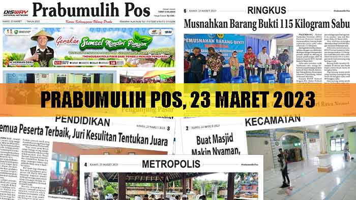 Baca Prabumulih Pos Edisi 22 April 2023