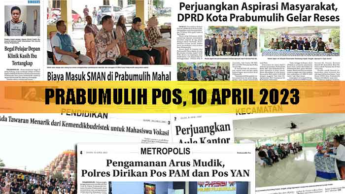 Baca Prabumulih Pos Edisi 10 April 2023