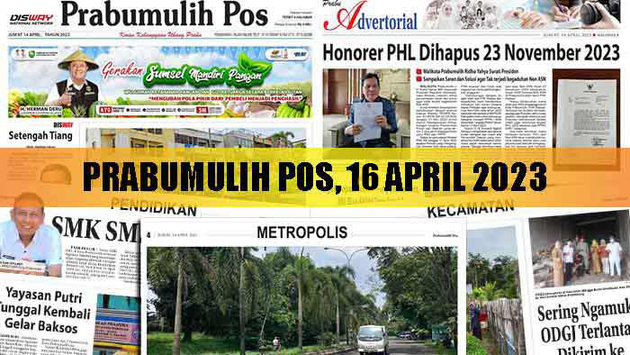 Baca Prabumulih Pos Edisi 16 April 2023