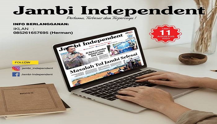 Koran Jambi Independent  Edisi, Jum’at 11  Agustus 2023