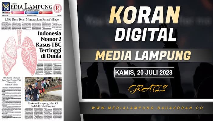 Koran Media Lampung Edisi Kamis 20 Juli 2023