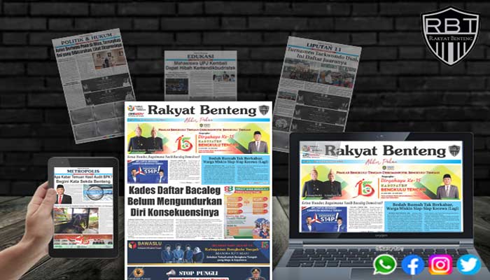 Koran Hybrid Pertama di Indonesia Baca Rakyat Benteng Edisi Sabtu 01 Juli 2023