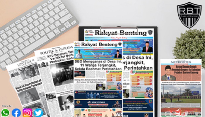 Koran Hybrid Pertama di Indonesia Baca Rakyat Benteng Edisi Selasa 11 Juli 2023