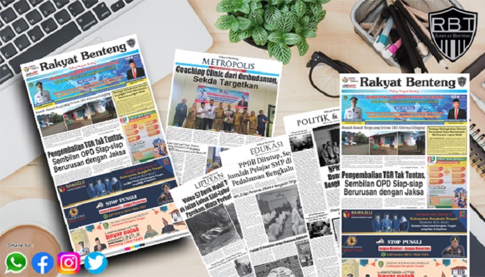 Koran Hybrid Pertama di Indonesia Baca Rakyat Benteng Edisi Rabu 12 Juli 2023
