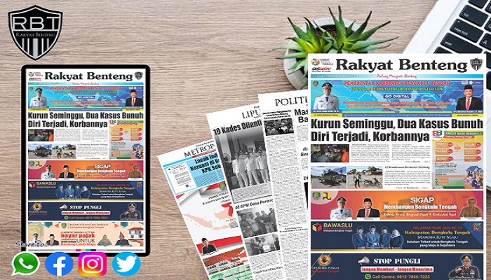 Koran Hybrid Pertama di Indonesia Baca Rakyat Benteng Edisi Kamis 13 Juli 2023