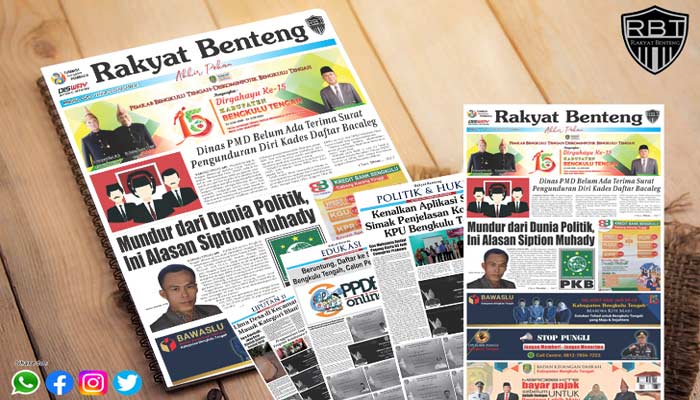 Koran Hybrid Pertama di Indonesia Baca Rakyat Benteng Edisi Minggu 02 Juli 2023