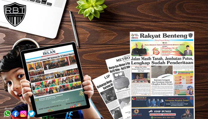 Koran Hybrid Pertama di Indonesia Baca Rakyat Benteng Edisi Senin 26 Juni 2023