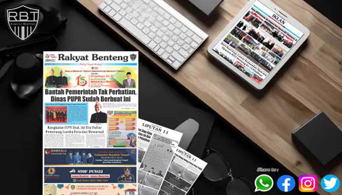 Koran Hybrid Pertama di Indonesia Baca Rakyat Benteng Edisi Selasa 27 Juni 2023