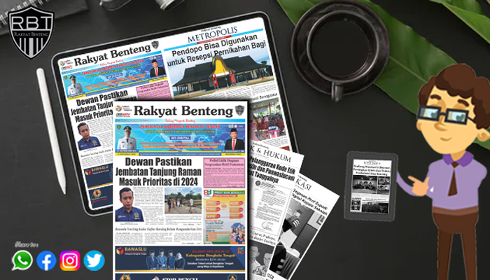 Koran Hybrid Pertama di Indonesia Baca Rakyat Benteng Edisi Rabu 05 Juli 2023