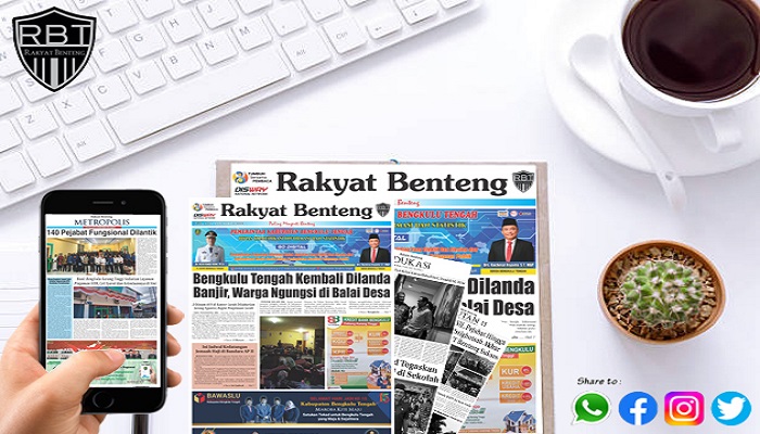 Koran Hybrid Pertama di Indonesia Baca Rakyat Benteng Edisi Jumat 07 Juli 2023