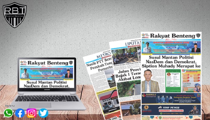 Koran Hybrid Pertama di Indonesia Baca Rakyat Benteng Edisi Minggu 09 Juli 2023