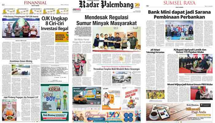 Baca Radar Palembang Edisi 14 Juni 2023