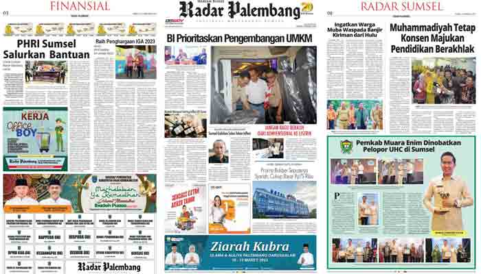 Baca Radar Palembang Edisi 16 Maret 2023