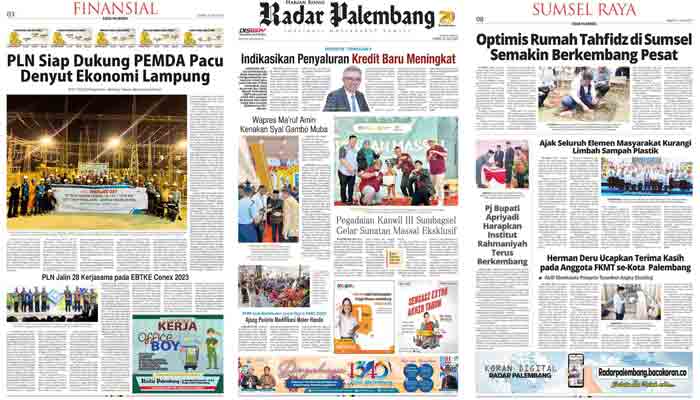 Koran Radar Palembang Edisi Jum’at, 21 Juli 2023