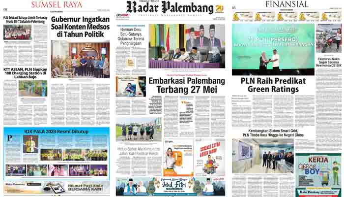 Baca Radar Palembang Edisi 25 Mei 2023