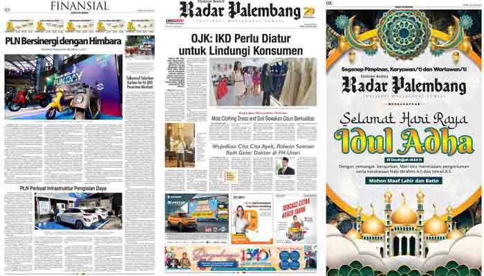 Koran Hybrid Pertama di Indonesia Baca Radar Palembang Edisi 28 Juni 2023