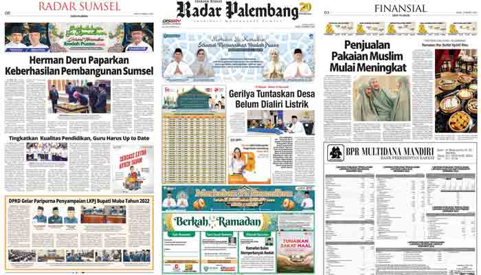 Baca Radar Palembang Edisi 29 Maret 2023