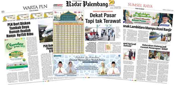 Baca Radar Palembang 30 Maret 2023