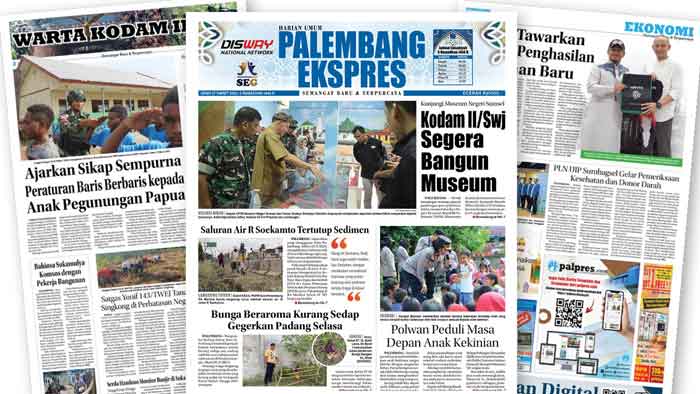 Baca Palembang Ekspres Senin Edisi, 27 Maret 2023