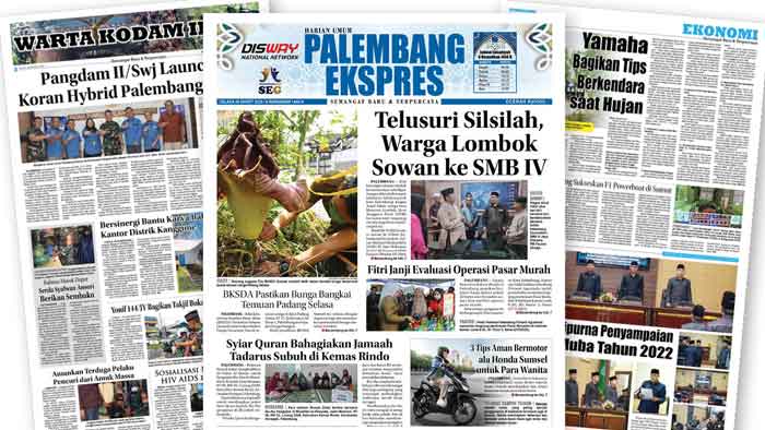 Baca Palembang Ekspres Edisi Selasa, 28 Maret 2023