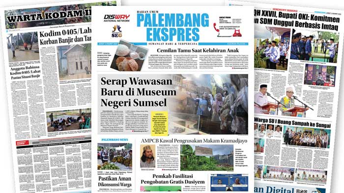 Baca Palembang Ekspres Edisi Jumat, 10 Maret 2023