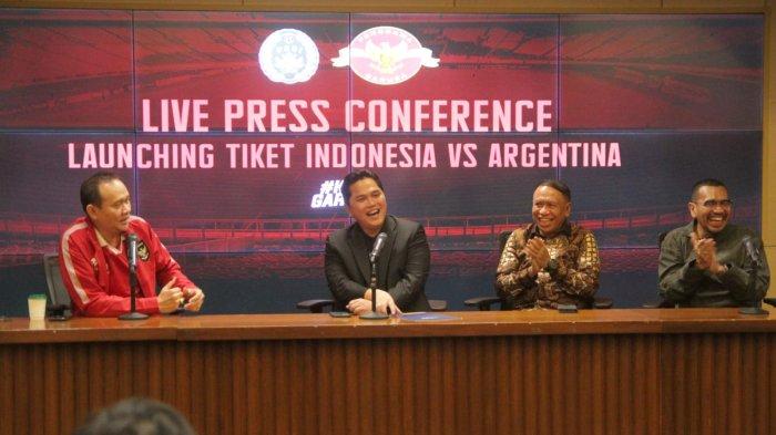 Erick Thohir: Harga Tiket Timnas Indonesia Vs Argentina Terjangkau, Saya Sudah Riset